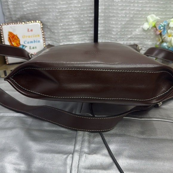 (E4) Frederic T of Paris brown leather shoulder bag - Picture 11 of 16